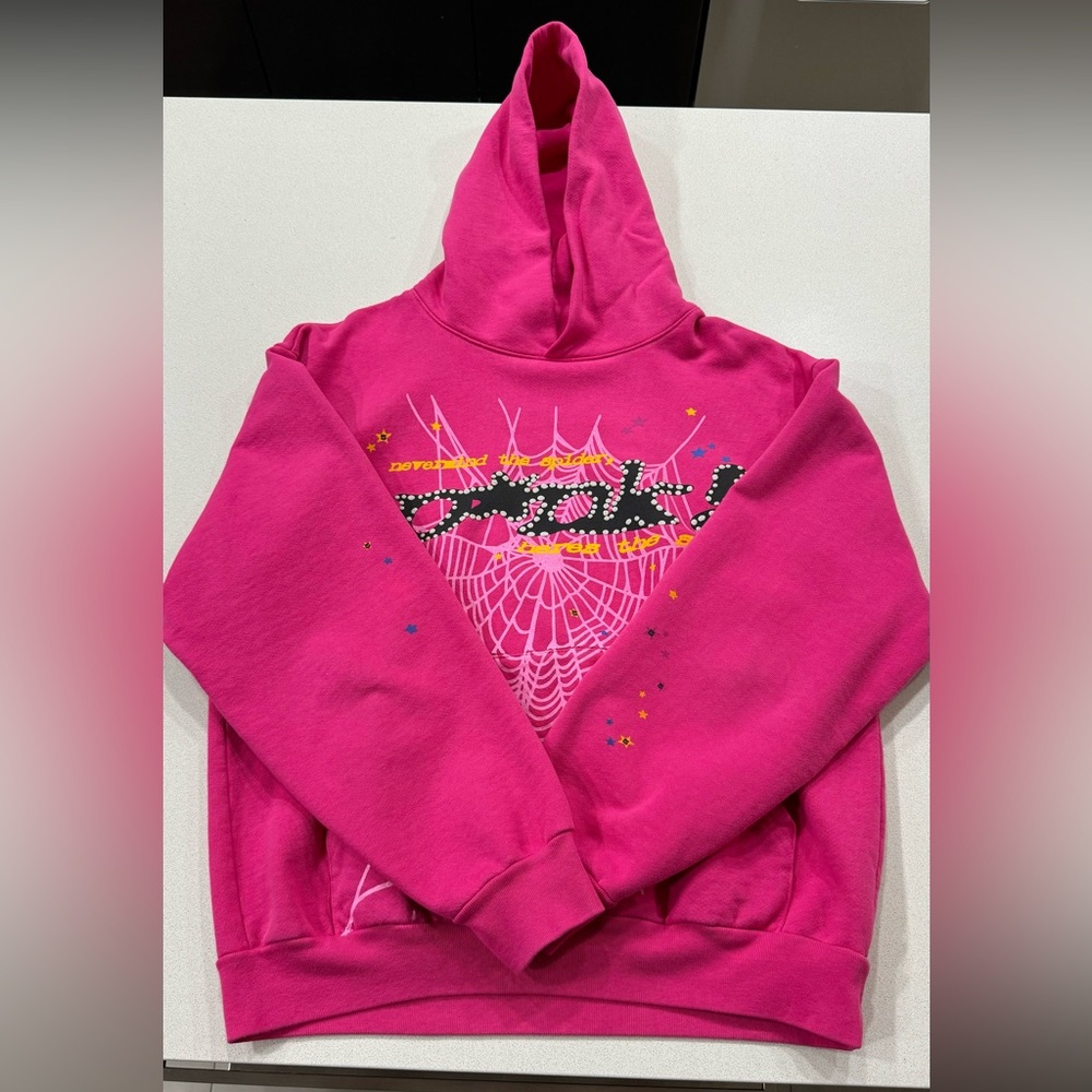 Sp5der worldwide sweatshirt “pink”